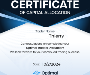 Certificate - FundedTrader Prop Firm