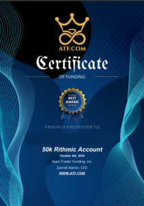 Validation apex - FundedTrader Prop Firm